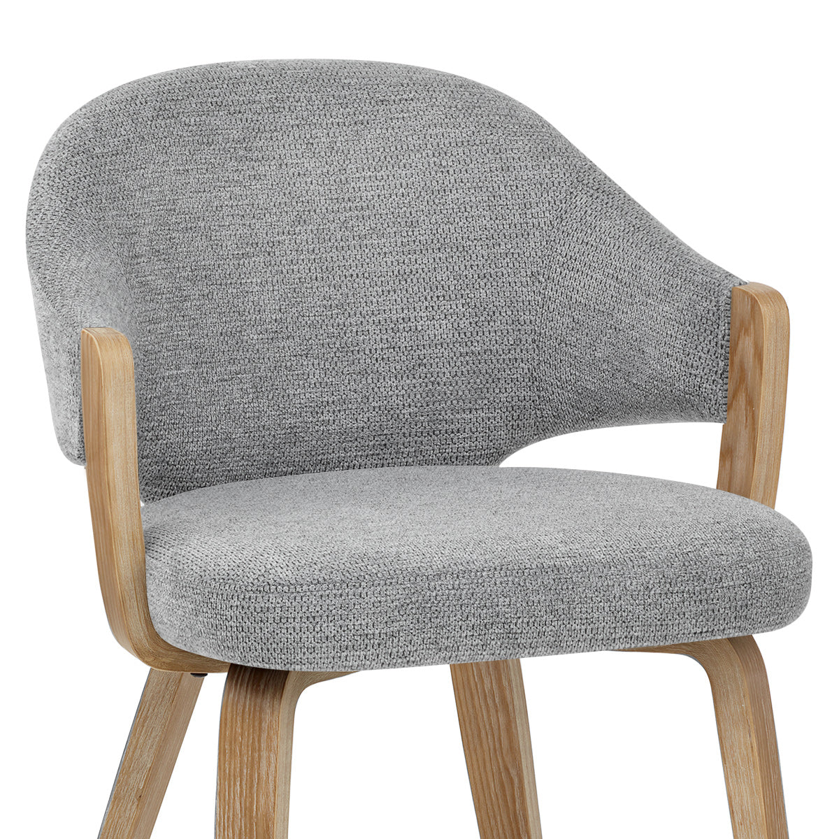 Chaise Bois Tissu - Otto Gris
