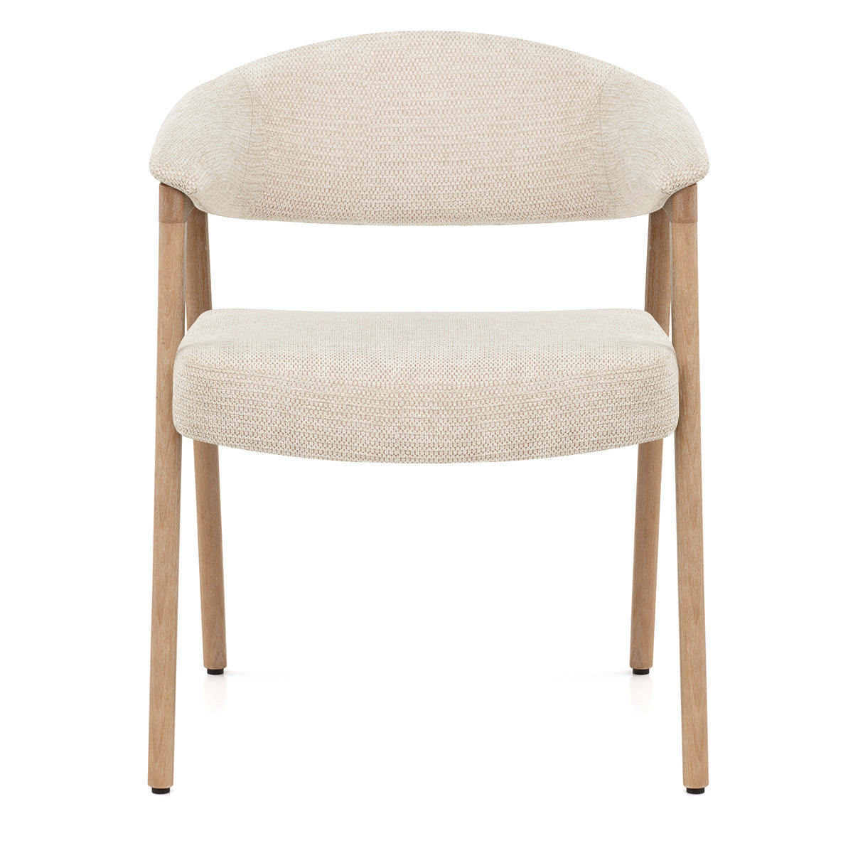 Chaise Bois Tissu - Falco Crème