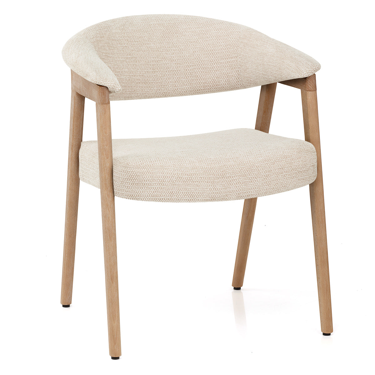 Chaise Bois Tissu - Falco Crème
