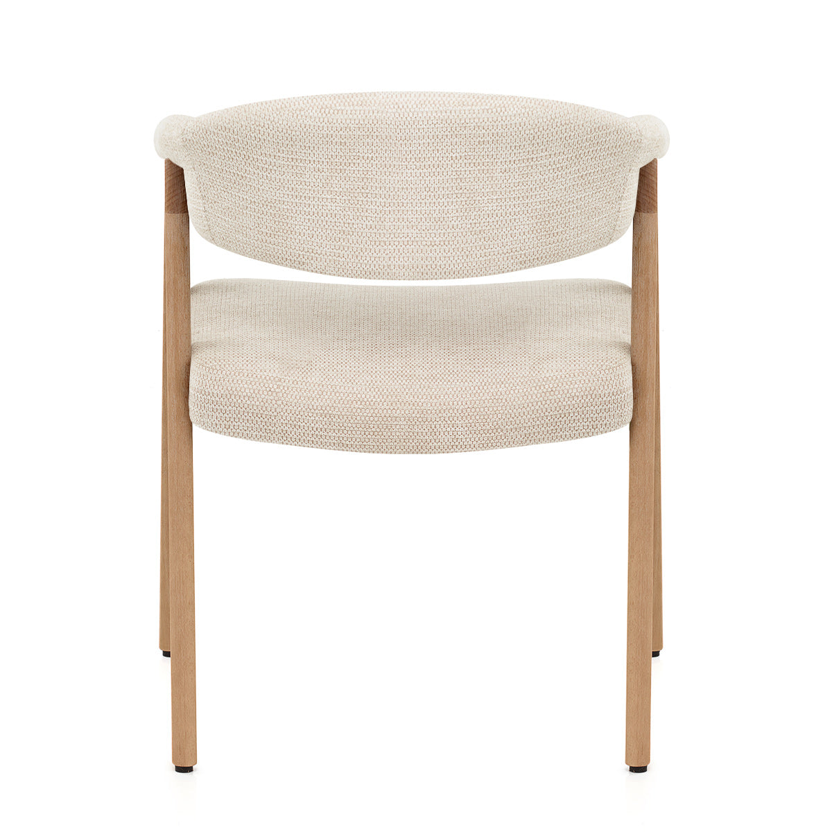 Chaise Bois Tissu - Falco Crème