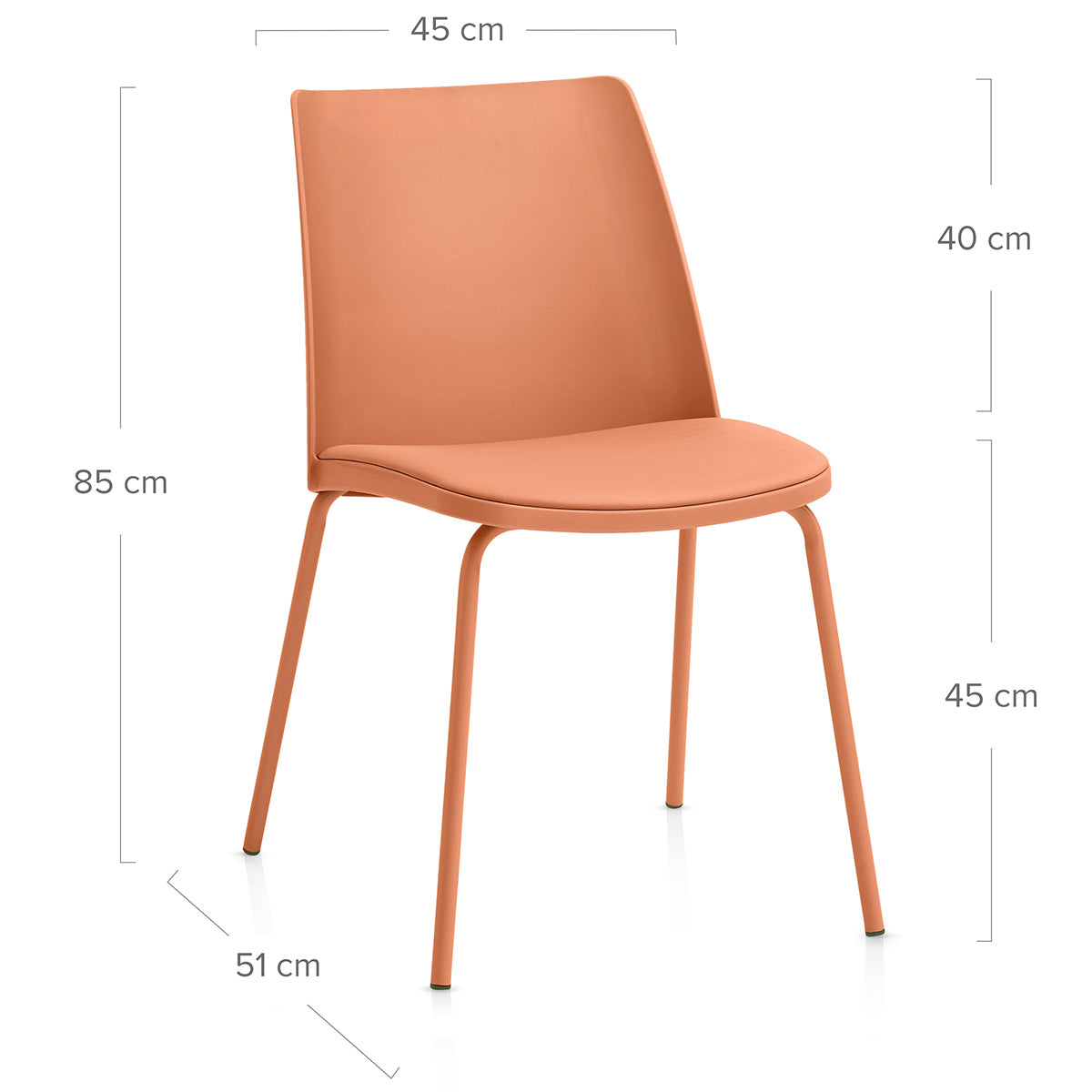 Cosmo Dining Chair Orange