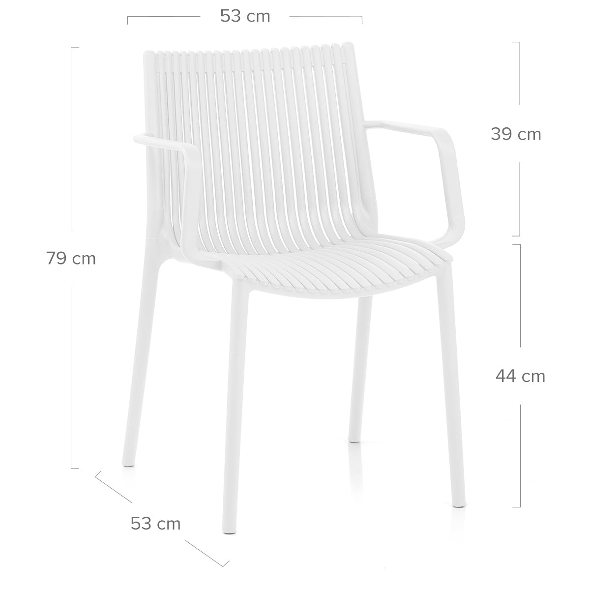 Fauteuil de Jardin Résine - Aura Blanc