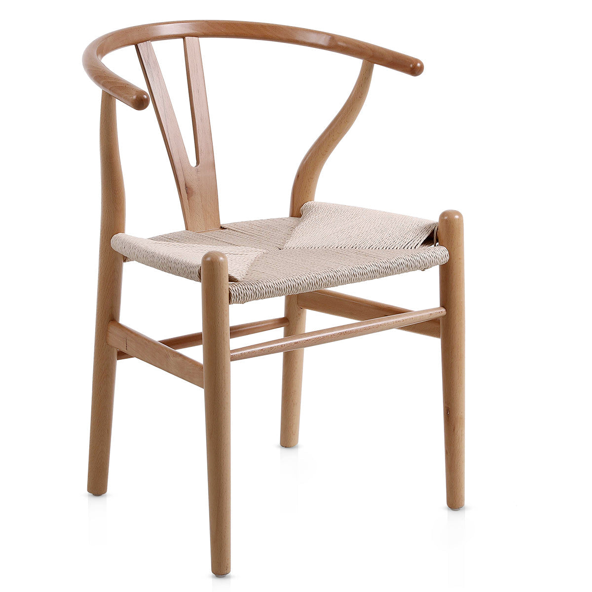 Chaise Bois Corde - Maxime Crème