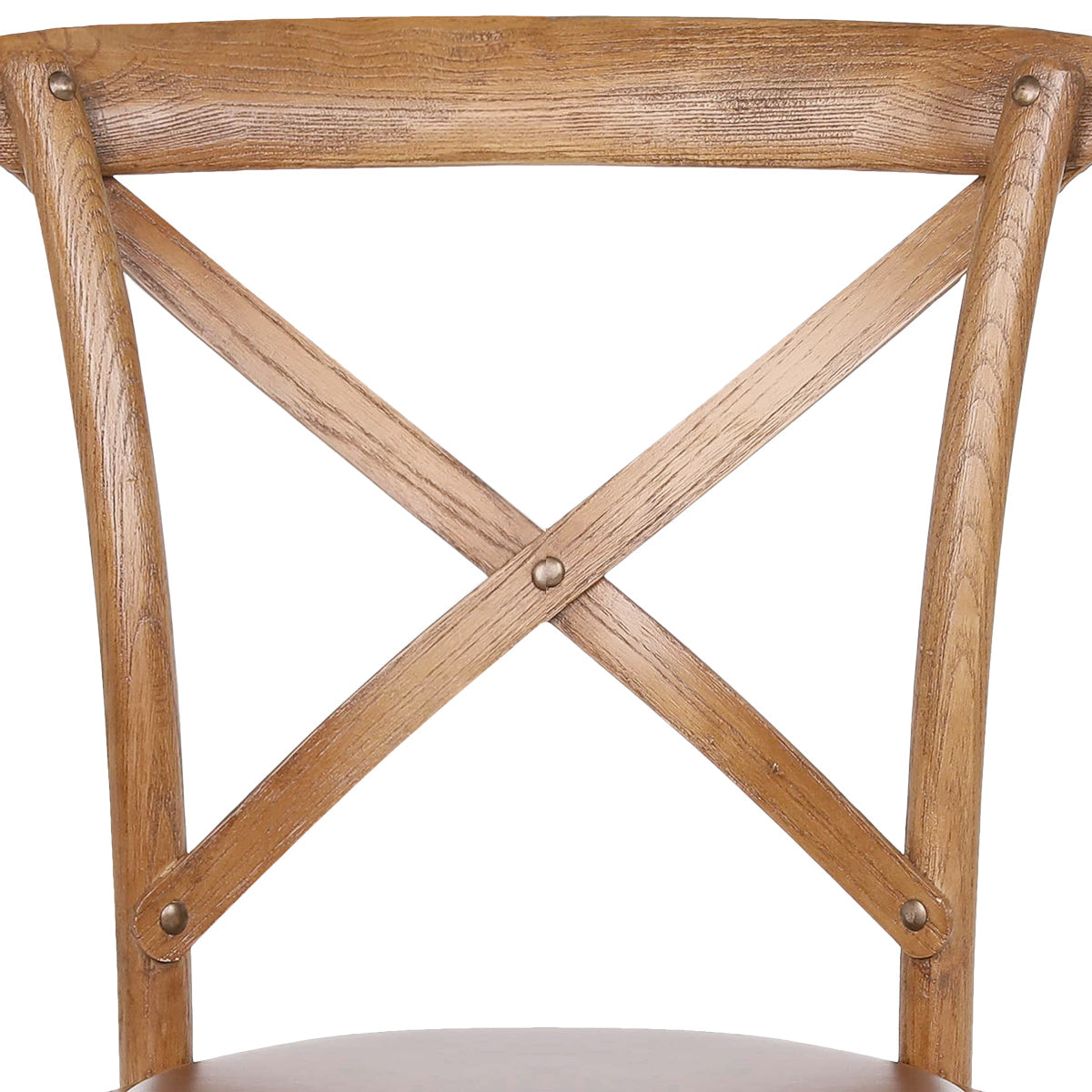 Chaise Bois Cuir Véritable - Marcel Marron
