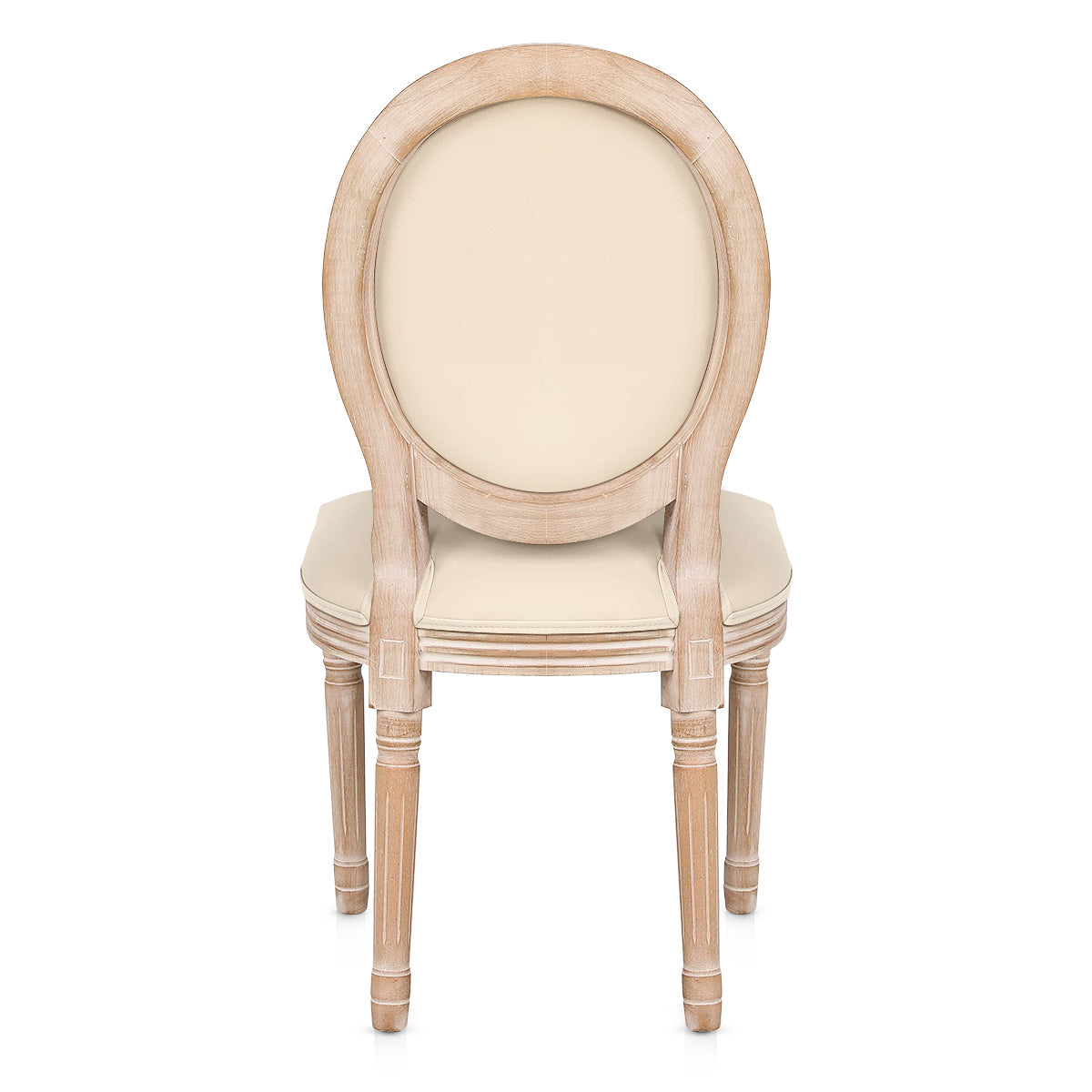 Louis Dining Cream Real Leather