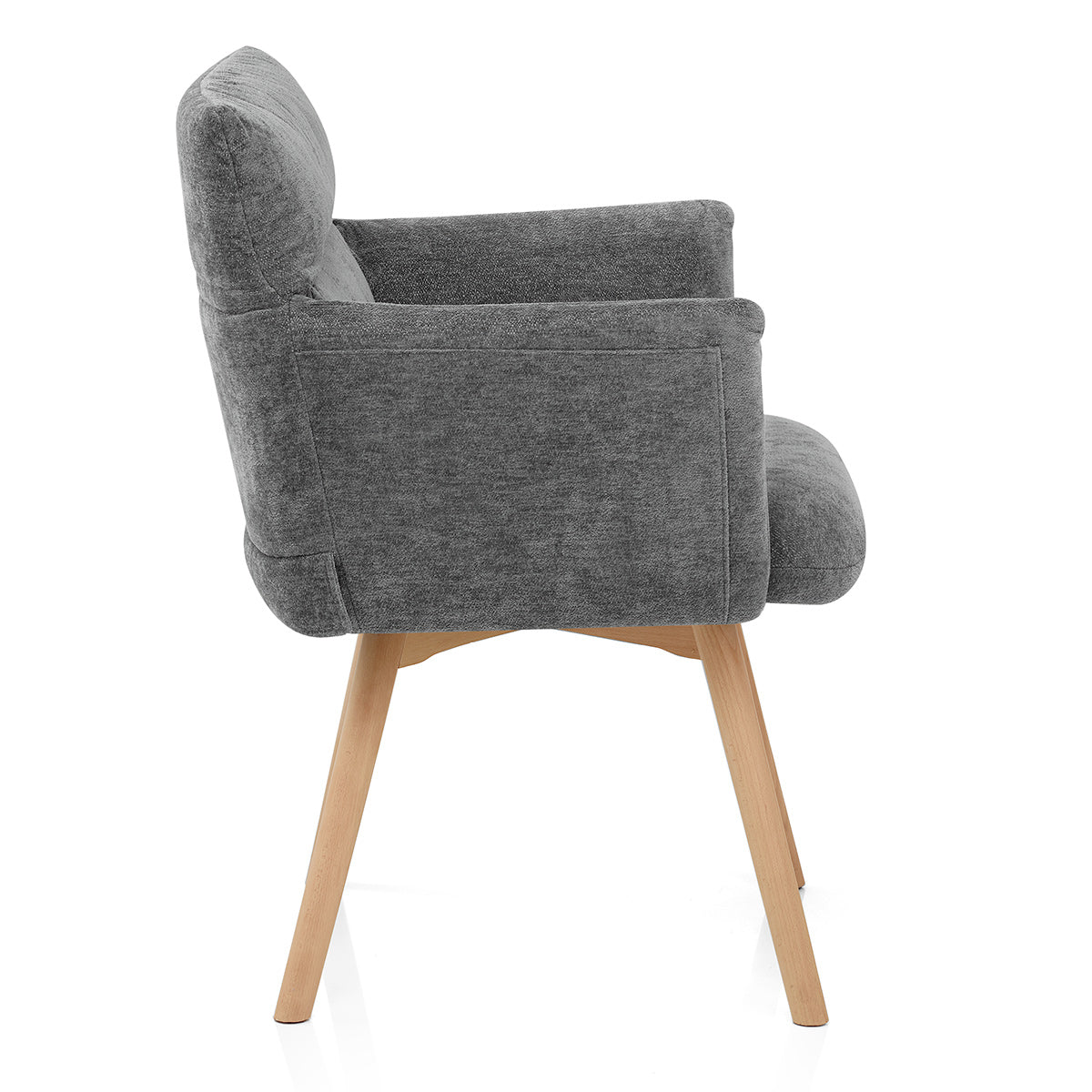 Chaise Tissu - Mica Gris Foncé