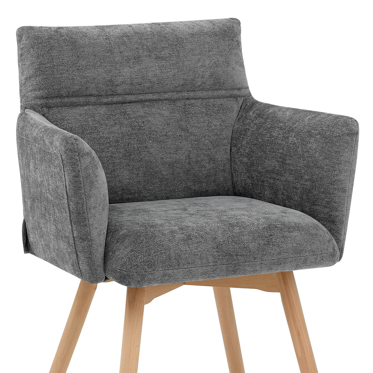Chaise Tissu - Mica Gris Foncé