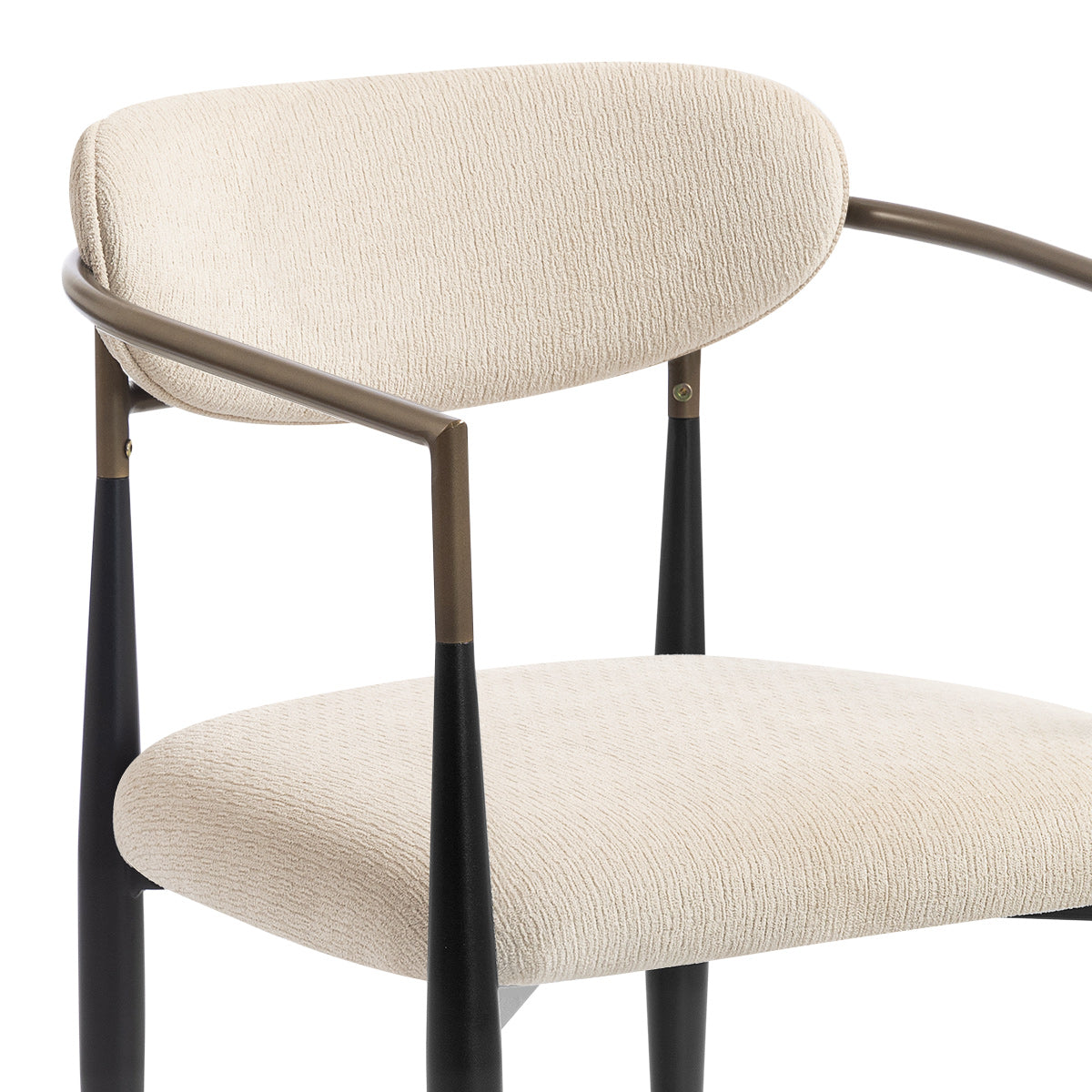 Lumix Dining Chair Cream Fabric