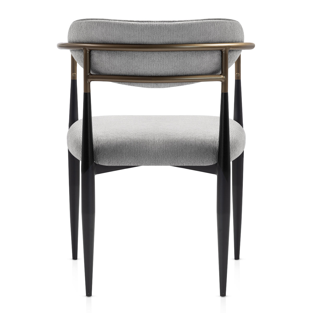 Lumix Dining Chair Grey Fabric