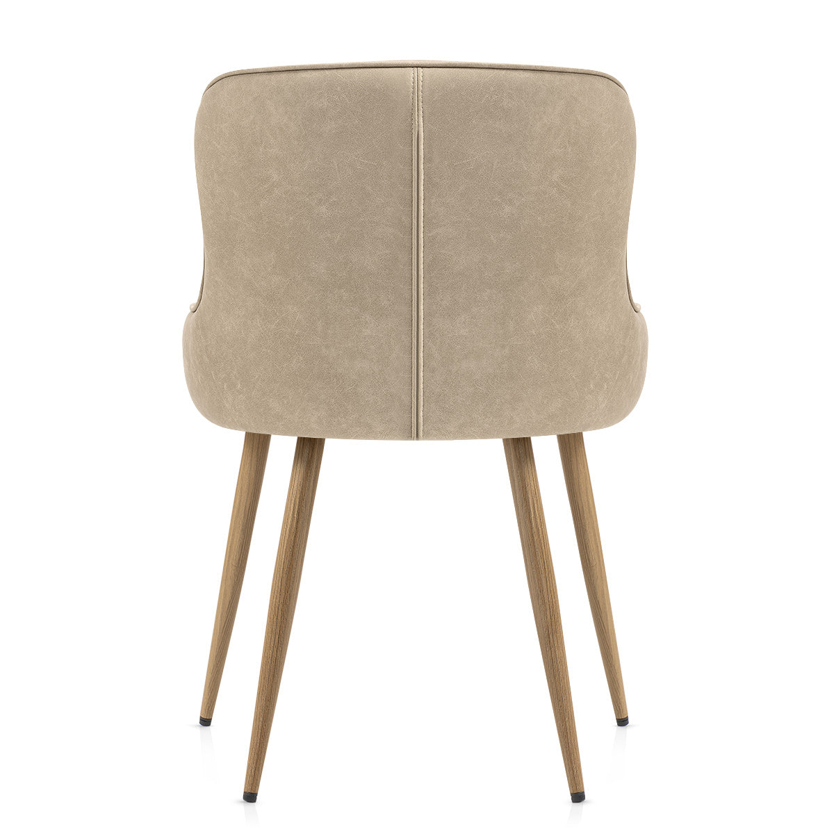Chaise Métal Faux Cuir - Tropea Taupe