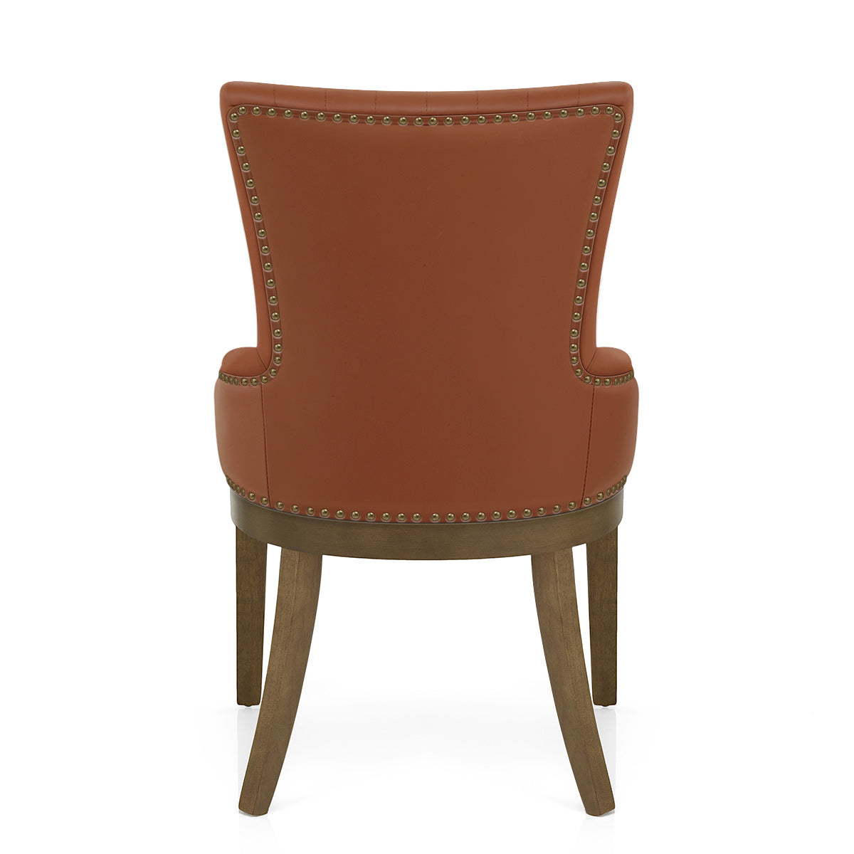 Chaise Bois Cuir Véritable - Chiltern Marron