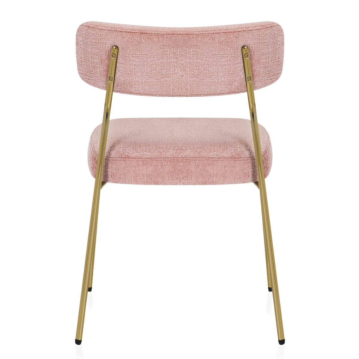 Diana Gold Chair Pink Fabric