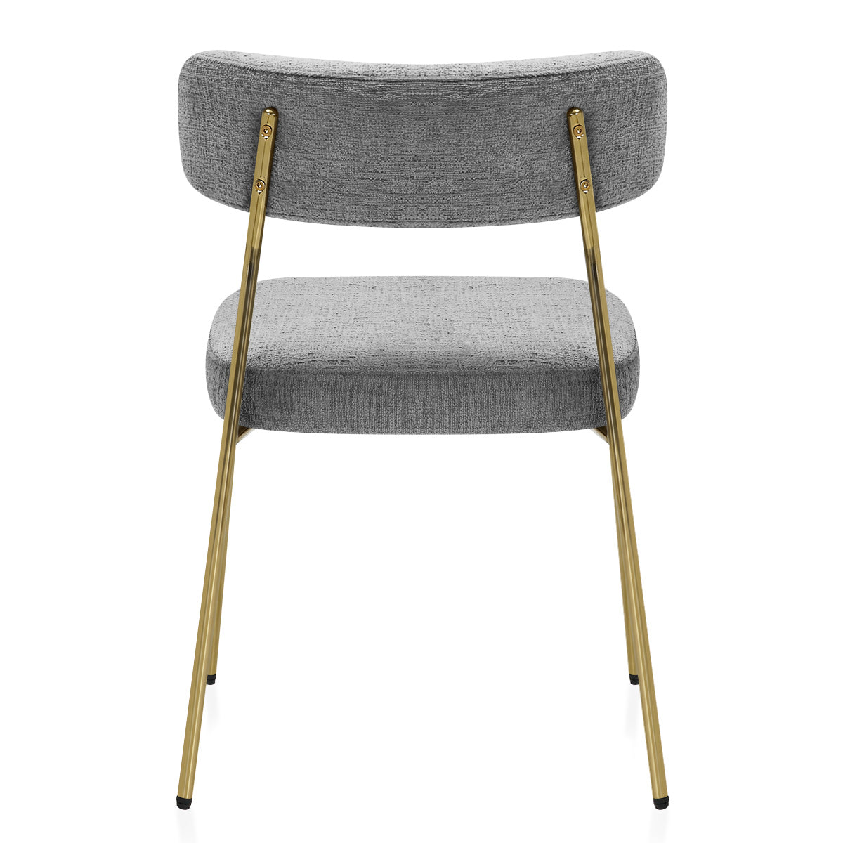 Diana Gold Chair Grey Fabric
