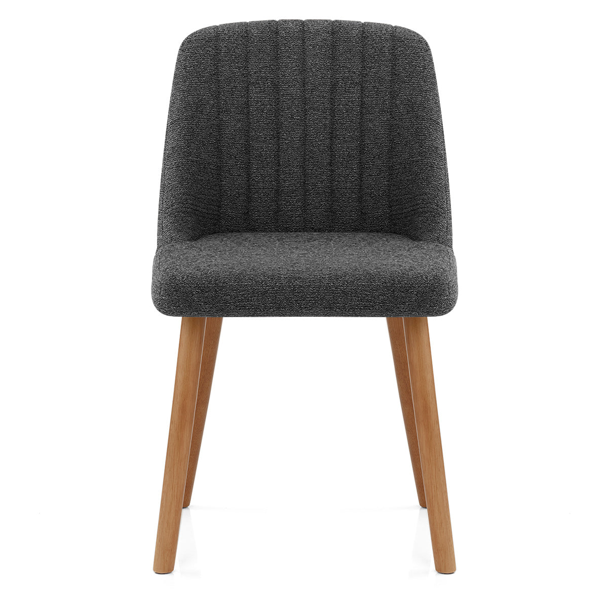 Hatton Oak Dining Chair Charcoal Fabric