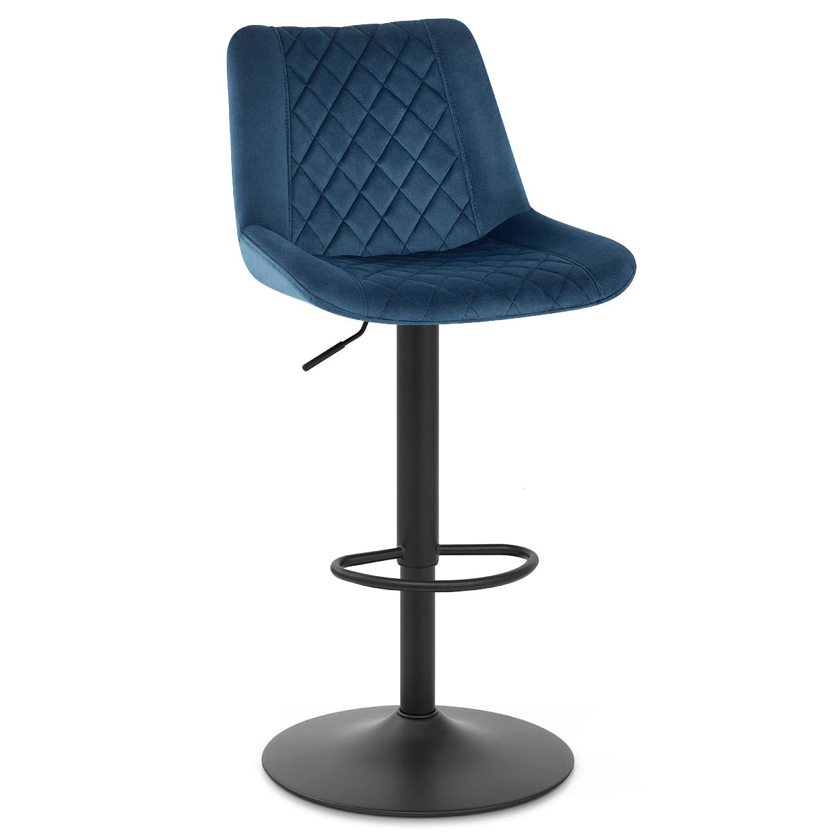 Chaise de Bar Velours - Faro Bleu