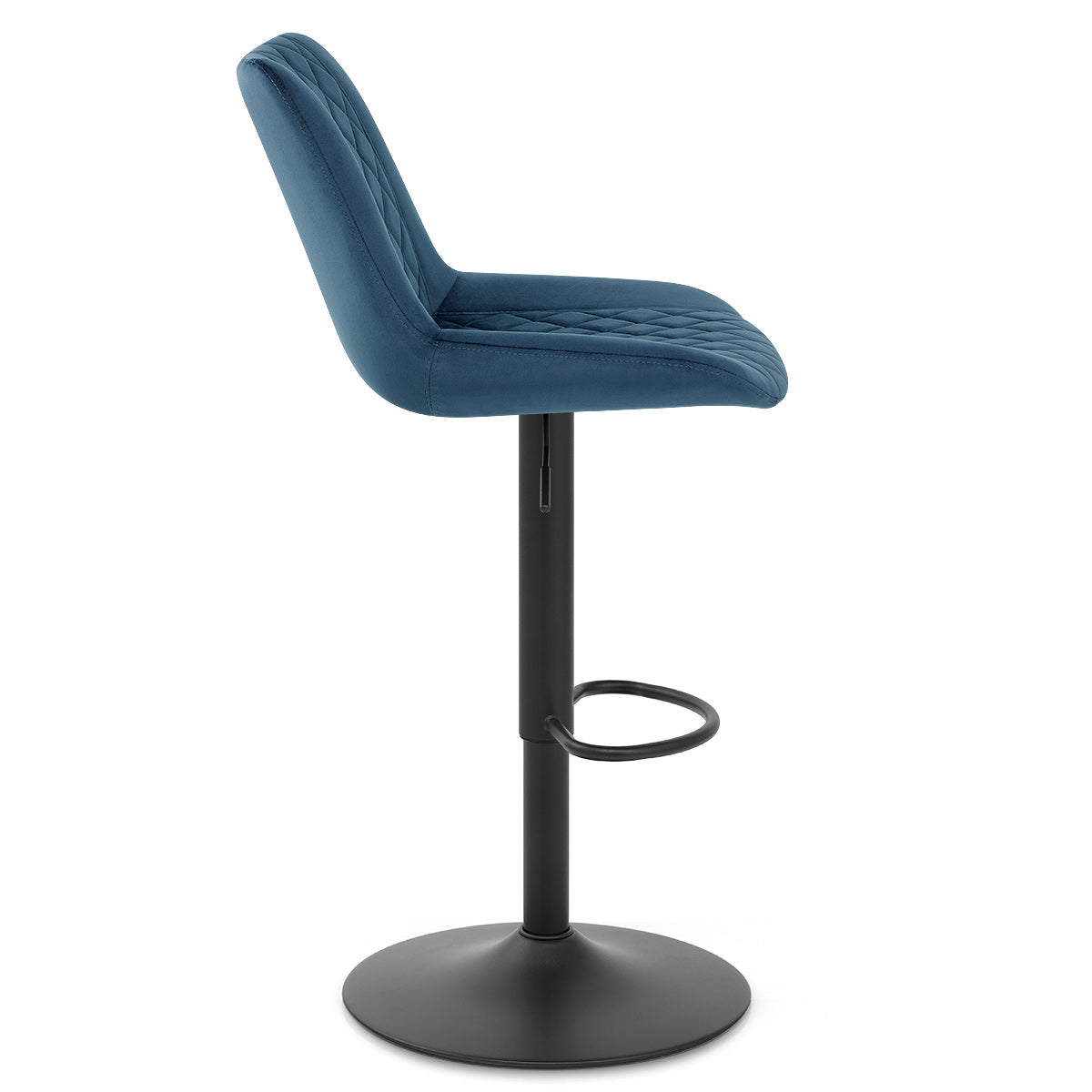 Chaise de Bar Velours - Faro Bleu