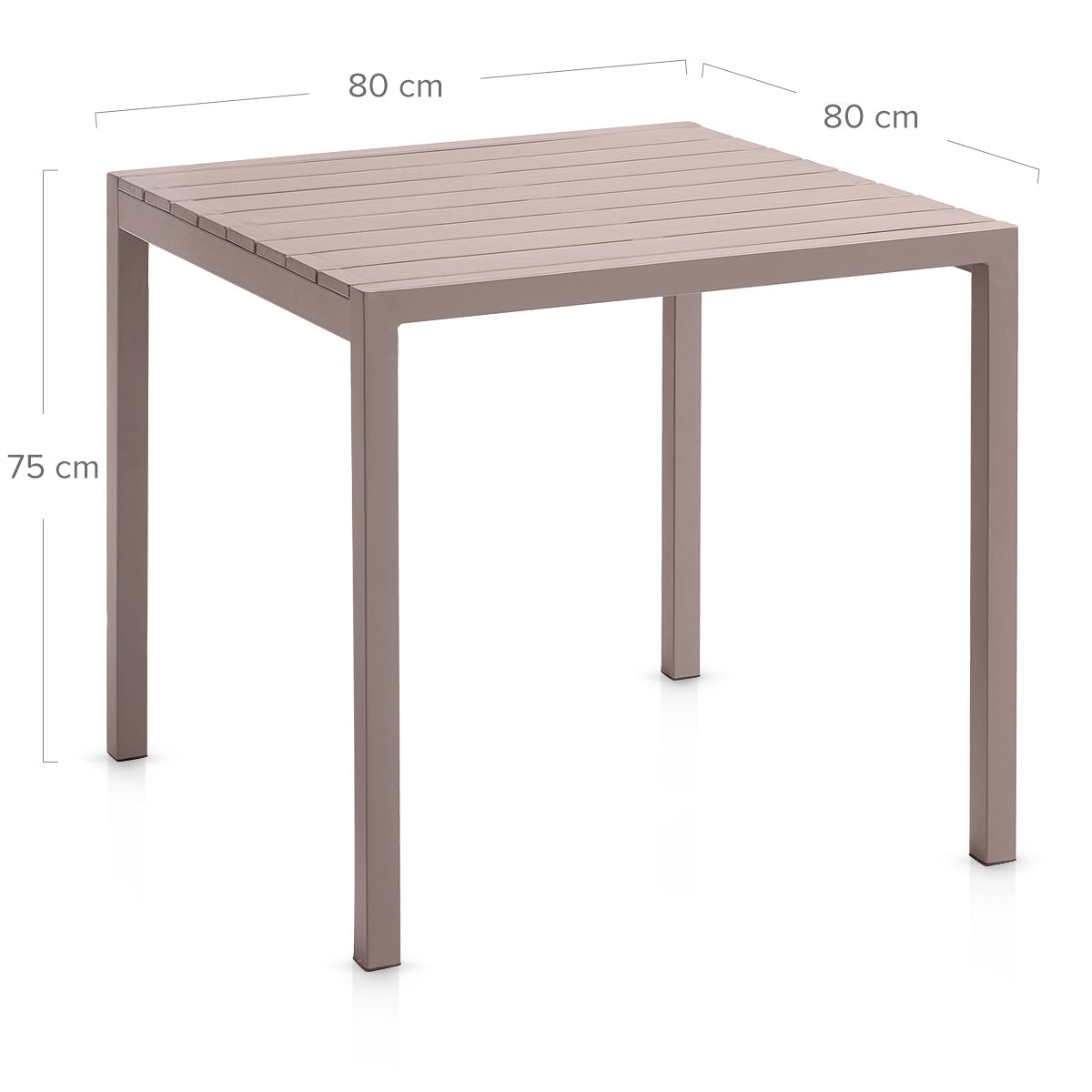 Pico Outdoor Dining Table Taupe
