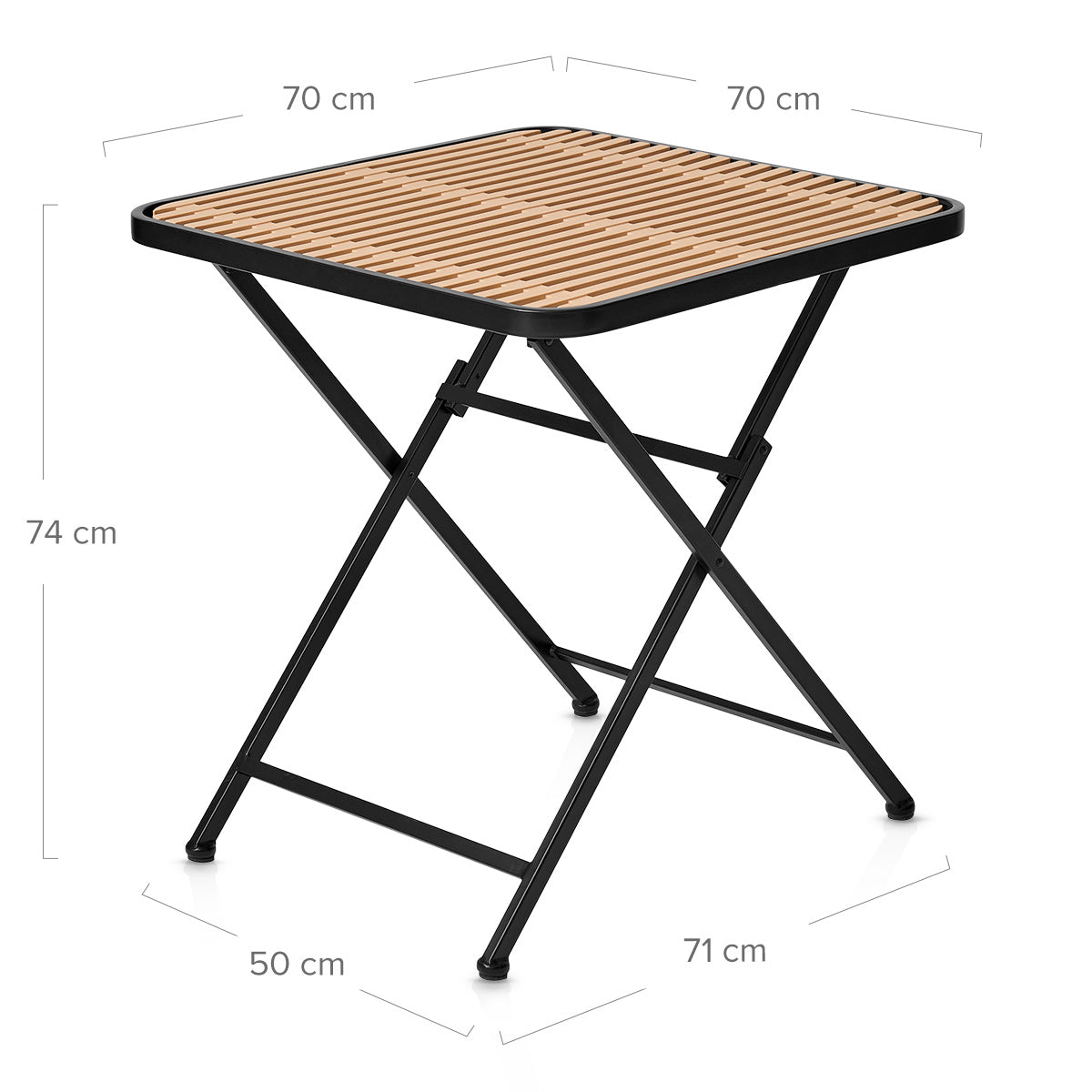 Vanta Outdoor Folding Table Black