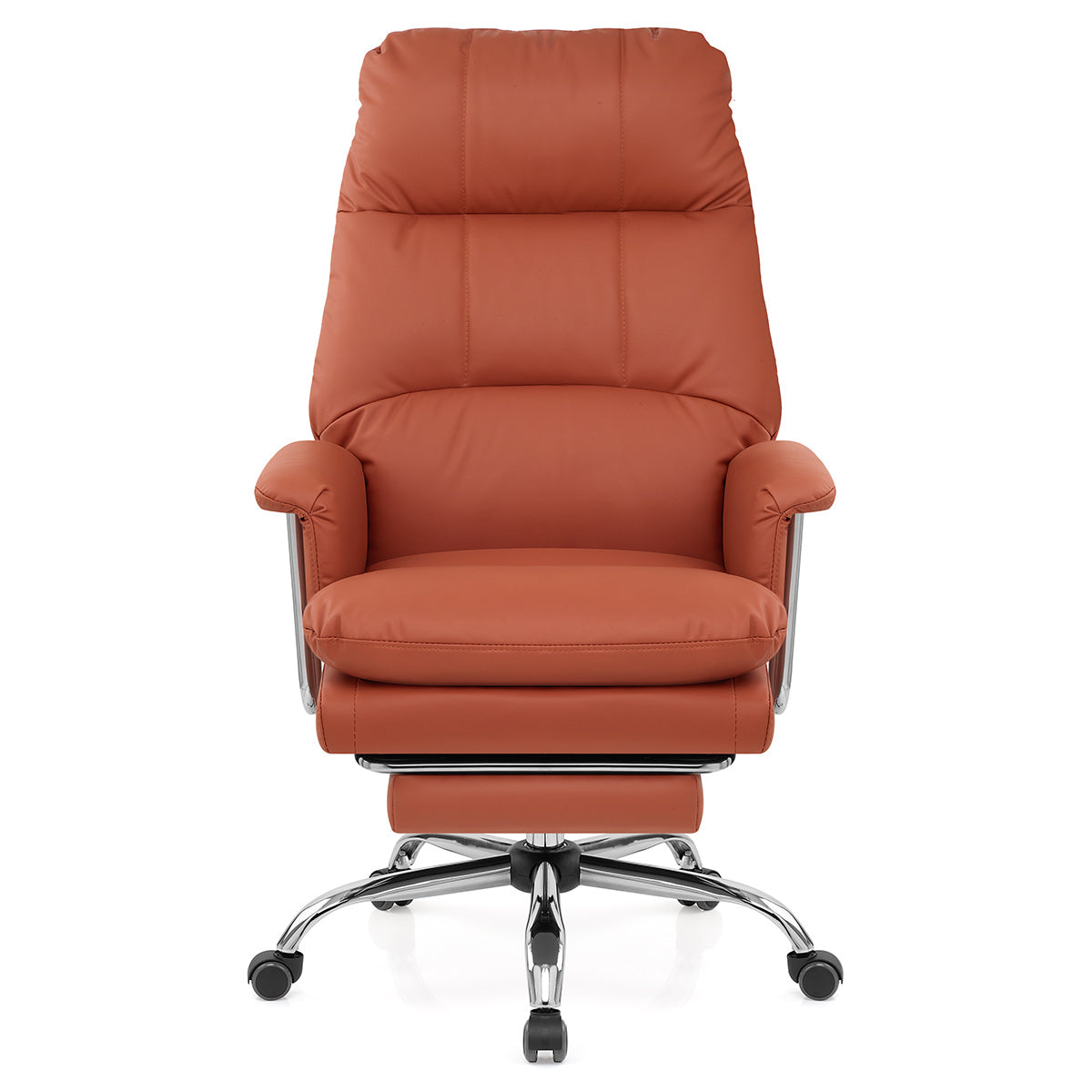 Chaise de Bureau Cuir Eco - Colmar Cognac