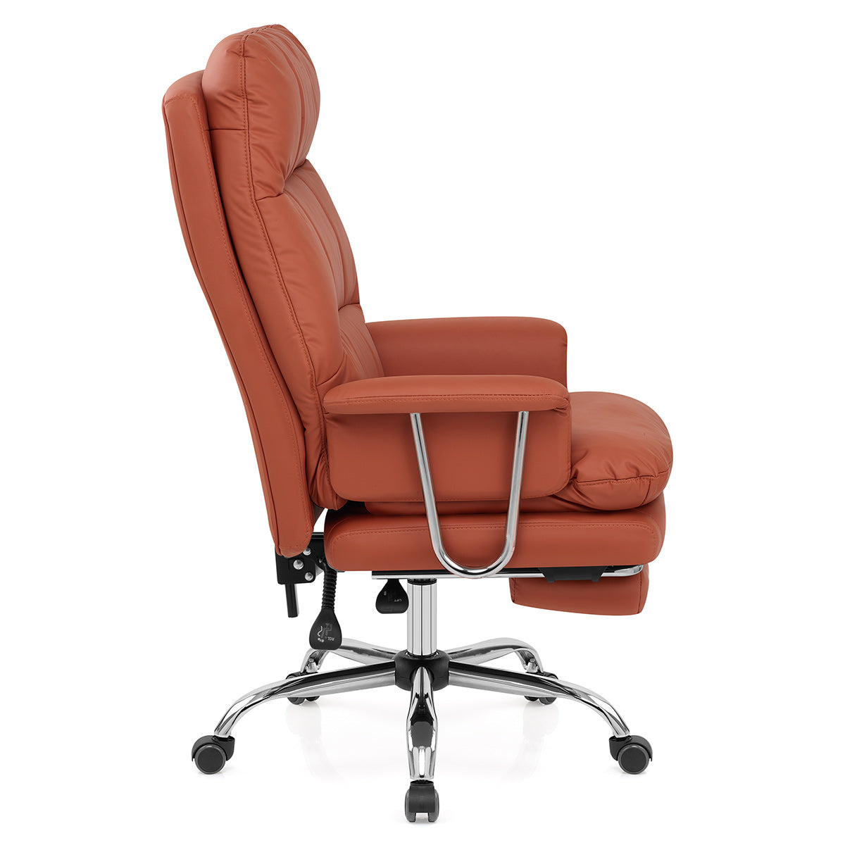 Chaise de Bureau Cuir Eco - Colmar Cognac