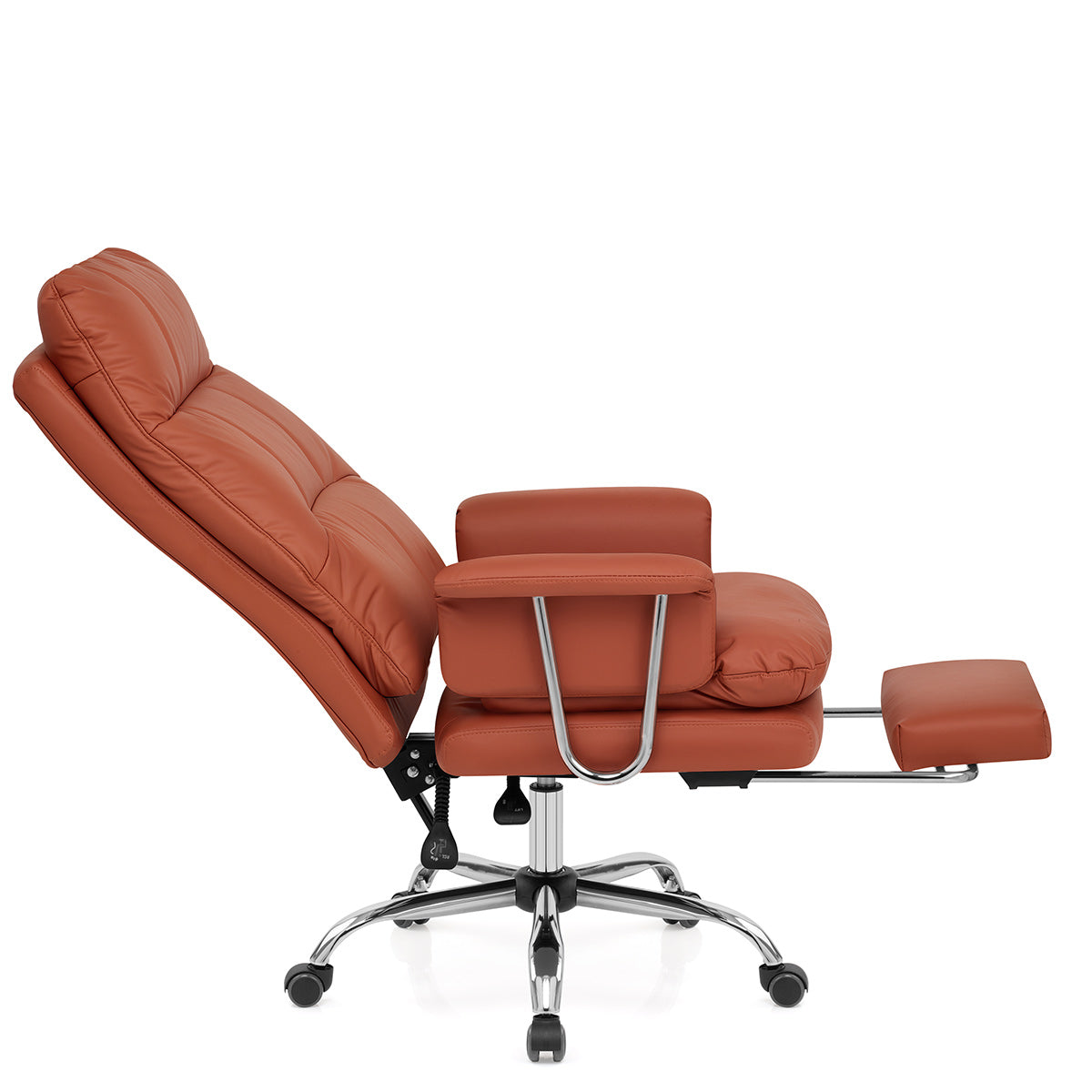 Chaise de Bureau Cuir Eco - Colmar Cognac