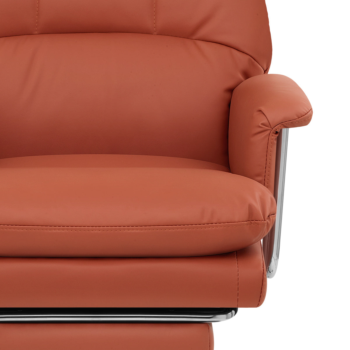 Chaise de Bureau Cuir Eco - Colmar Cognac