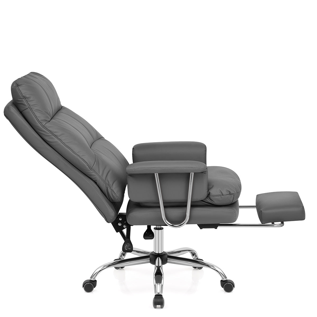 Chaise de Bureau Cuir Eco - Colmar Gris
