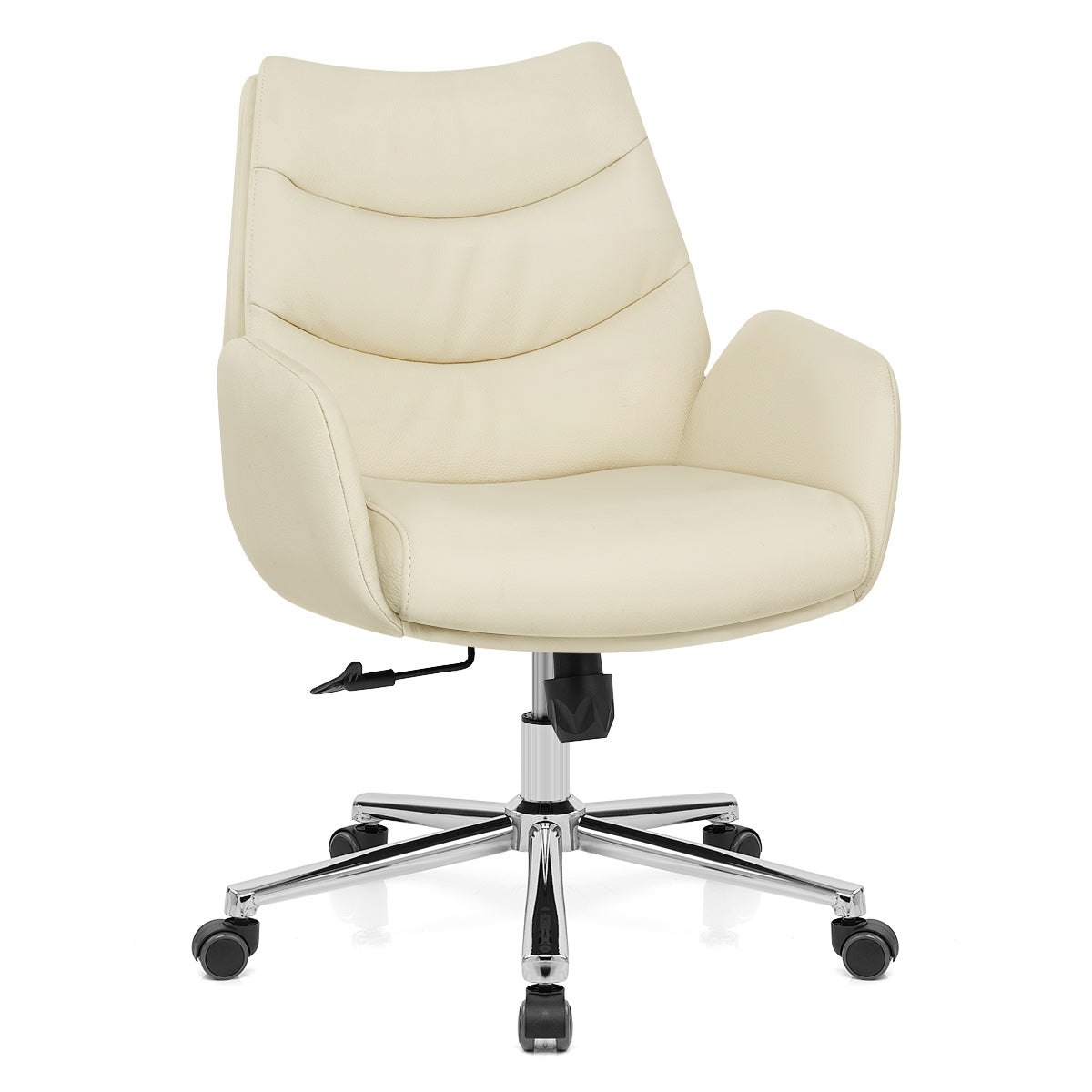 Seville Office Chair Cream Eco Leather