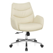 Seville Office Chair Cream Eco Leather