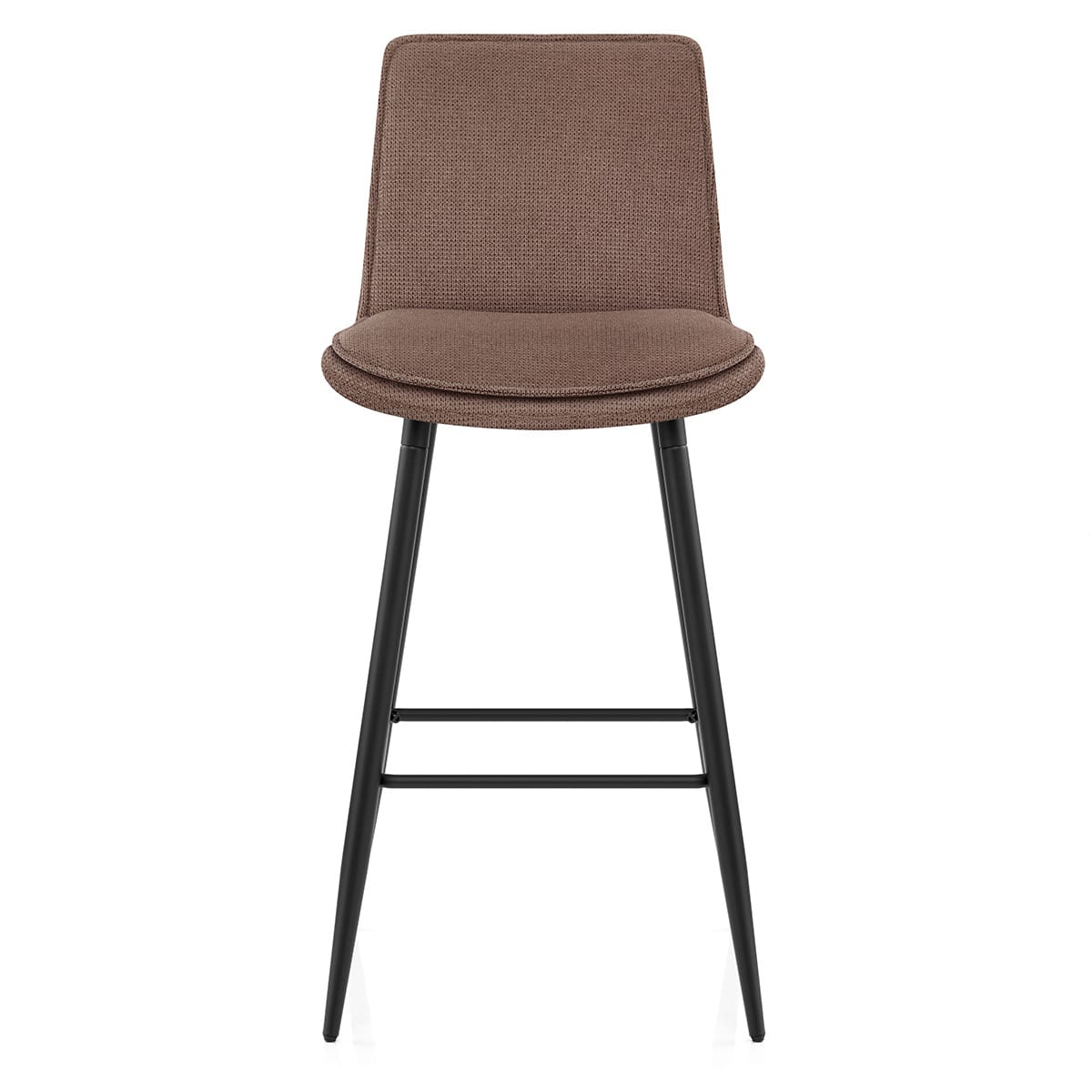 Tabouret de Bar Tissu - Abi Marron 