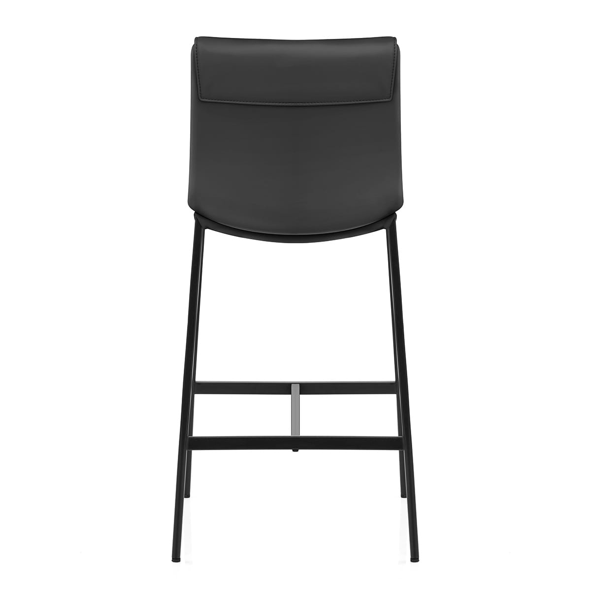 Addison Real Leather Stool Black
