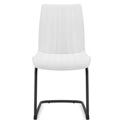 Chaise Faux Cuir - Adele Blanc 