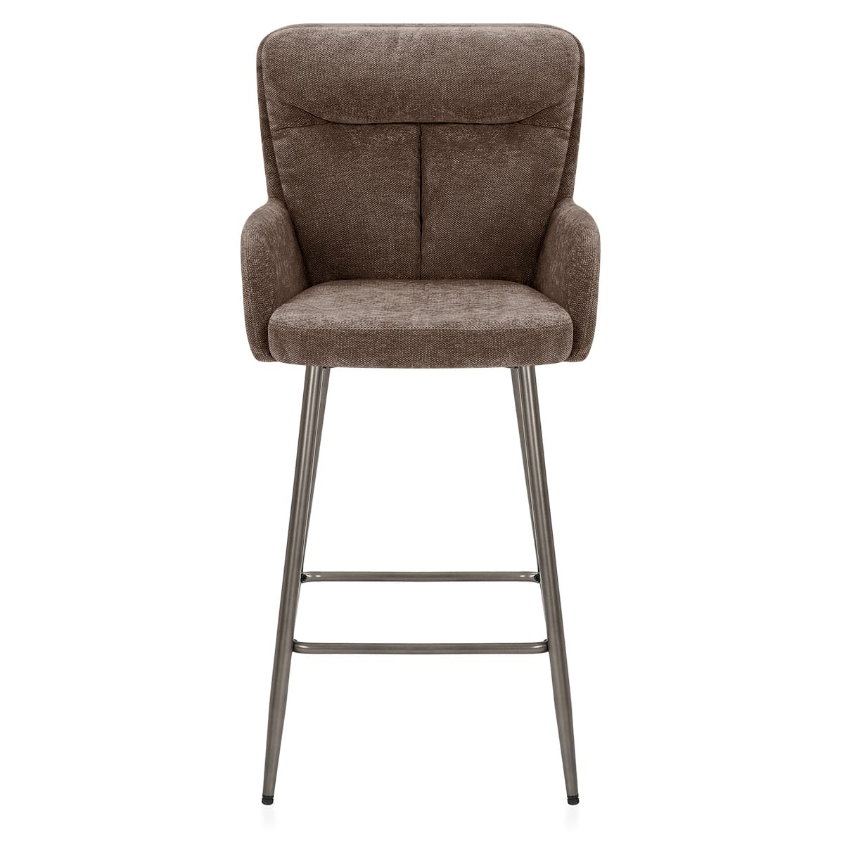 Tabouret Tissu - Albany Marron Foncé 