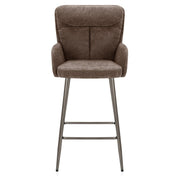 Albany Bar Stool Brown Fabric