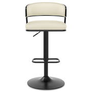 Alexa Real Leather Stool Cream