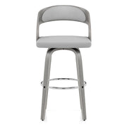 Alicia Grey Wooden Stool