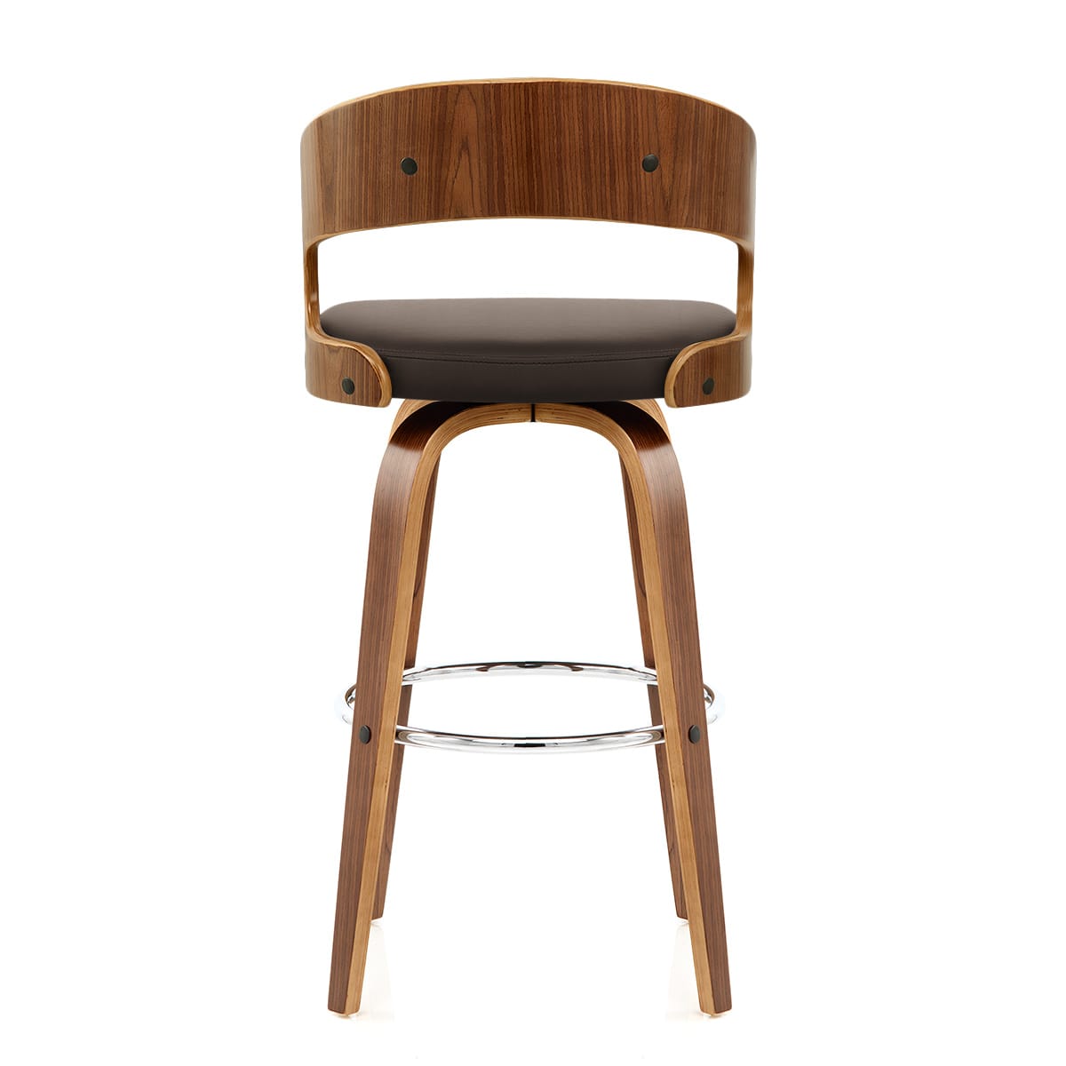 Alicia Walnut Bar Stool Brown