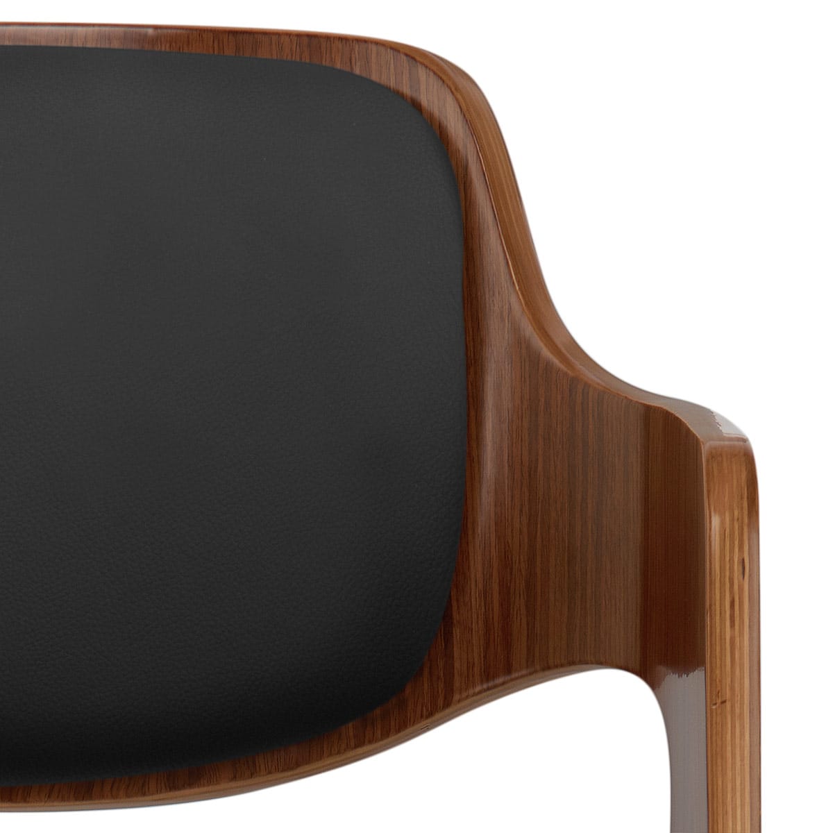 Amazon Walnut Bar Stool Black