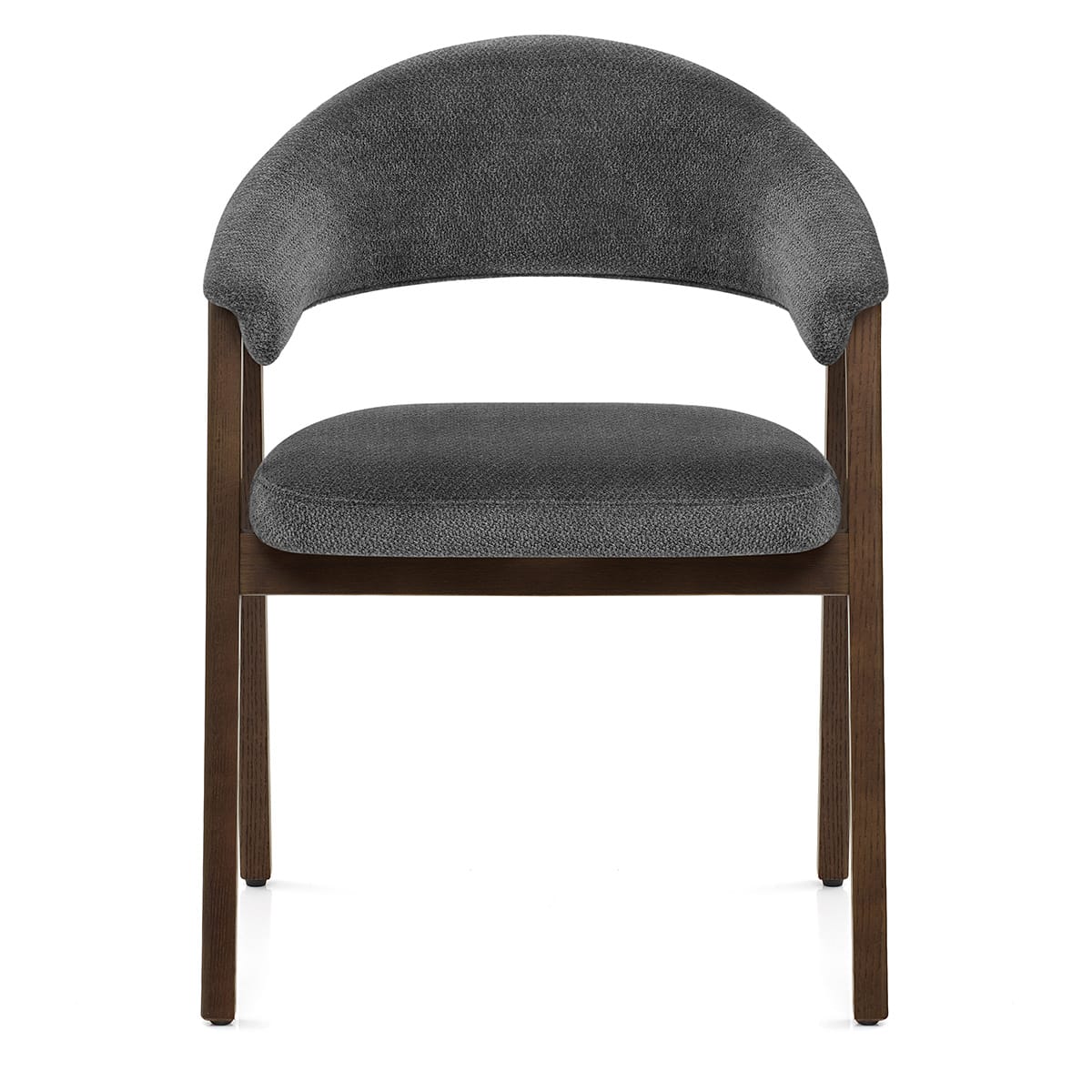 Chaise Chêne Foncé Tissu - Amber Gris Foncé
