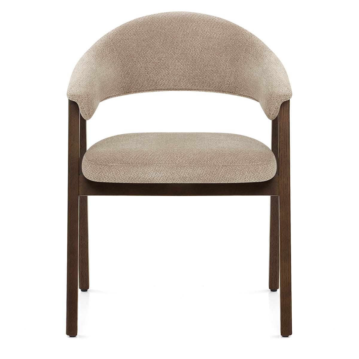 Chaise Chêne Foncé Tissu - Amber Taupe