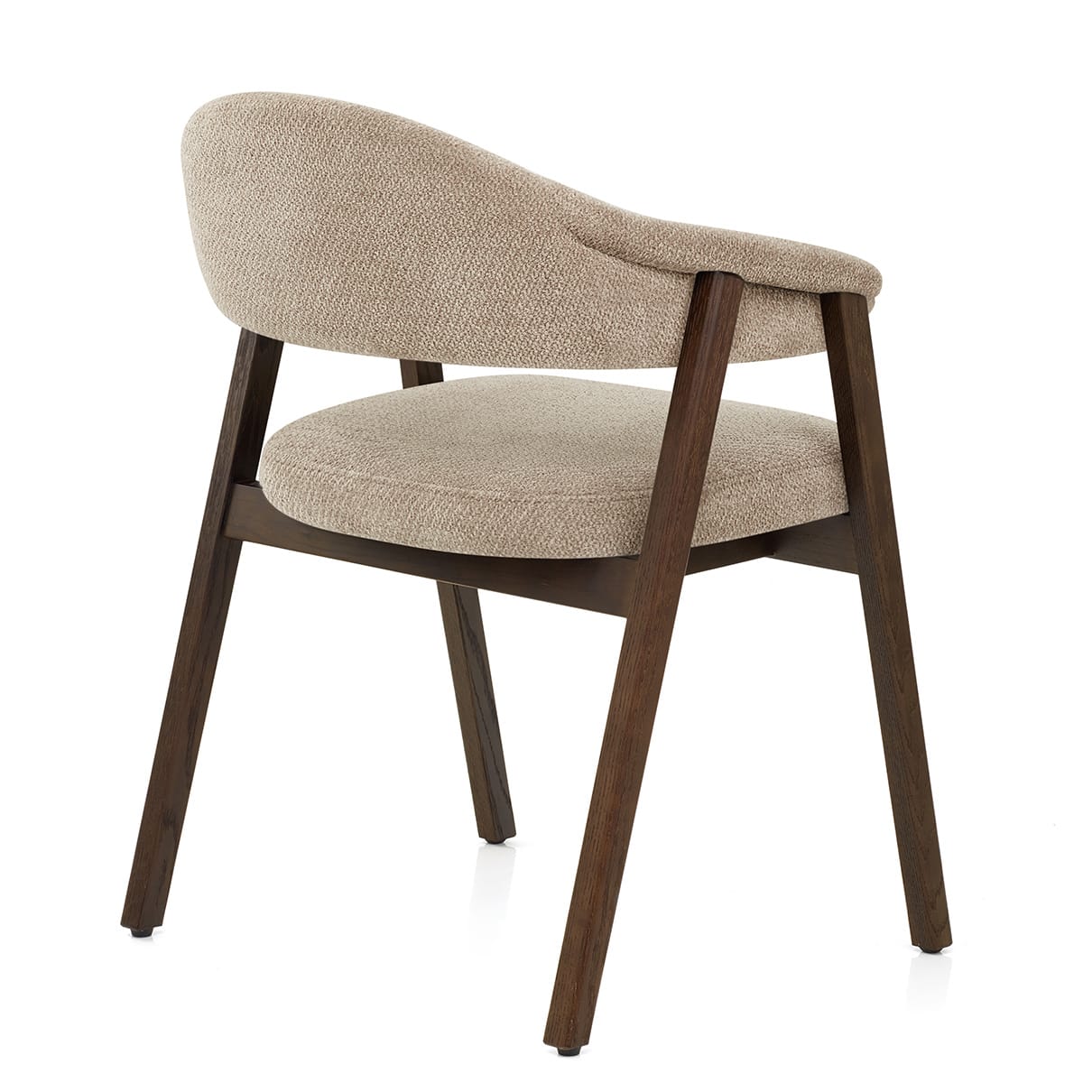 Chaise Chêne Foncé Tissu - Amber Taupe