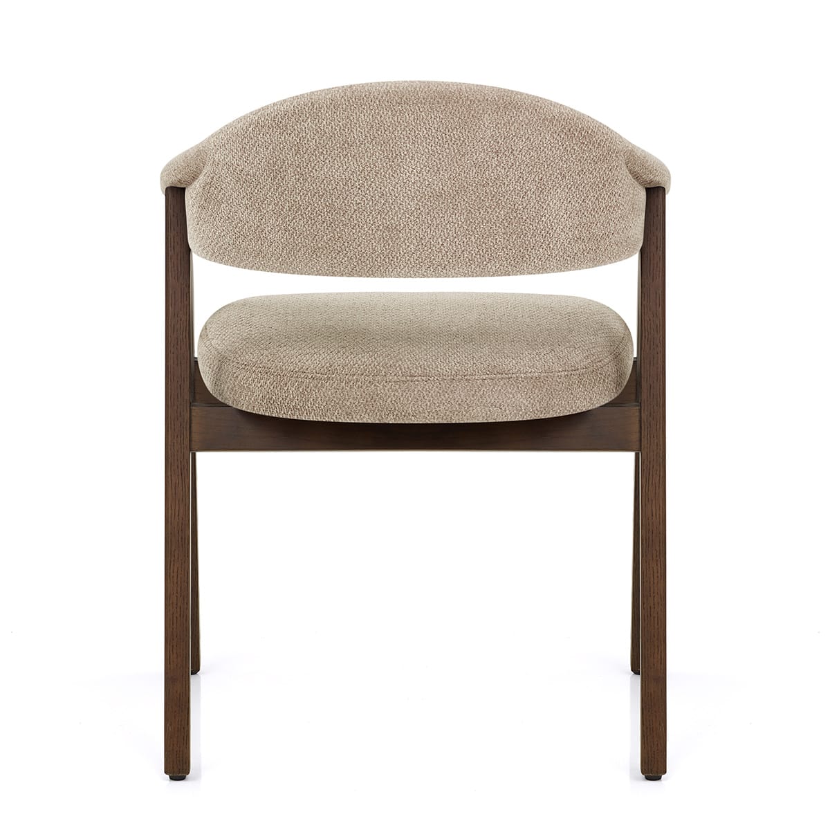 Chaise Chêne Foncé Tissu - Amber Taupe