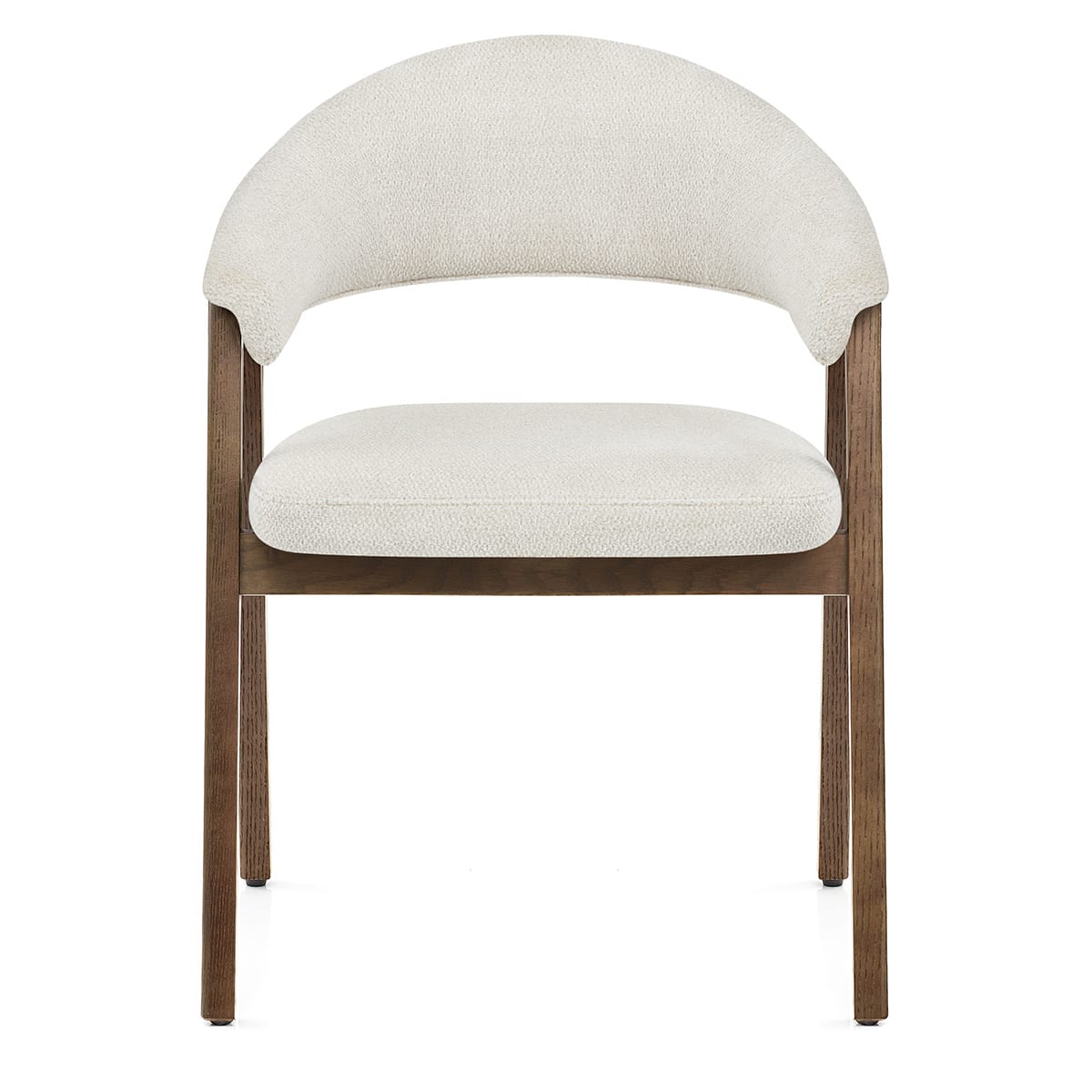 Chaise Chêne Clair Tissu - Amber Ivoire