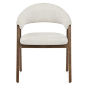 Chaise Chêne Clair Tissu - Amber Ivoire