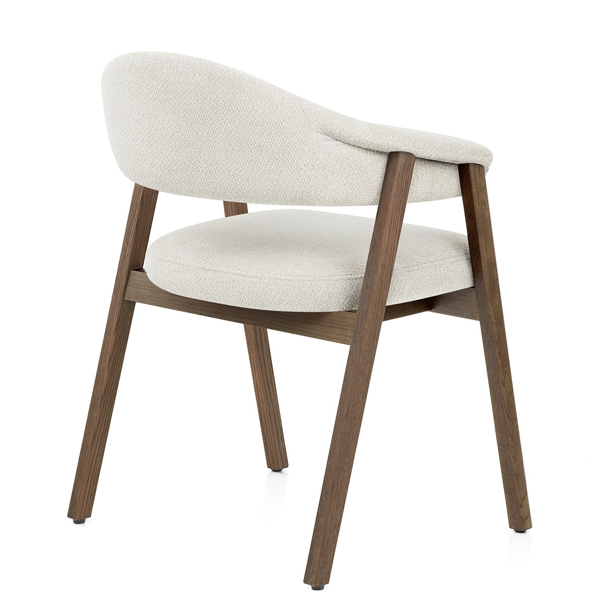 Chaise Chêne Clair Tissu - Amber Ivoire