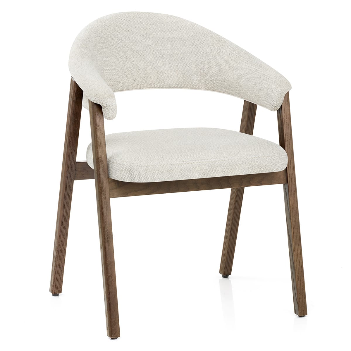 Chaise Chêne Clair Tissu - Amber Ivoire