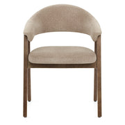 Chaise Chêne Clair Tissu - Amber Taupe