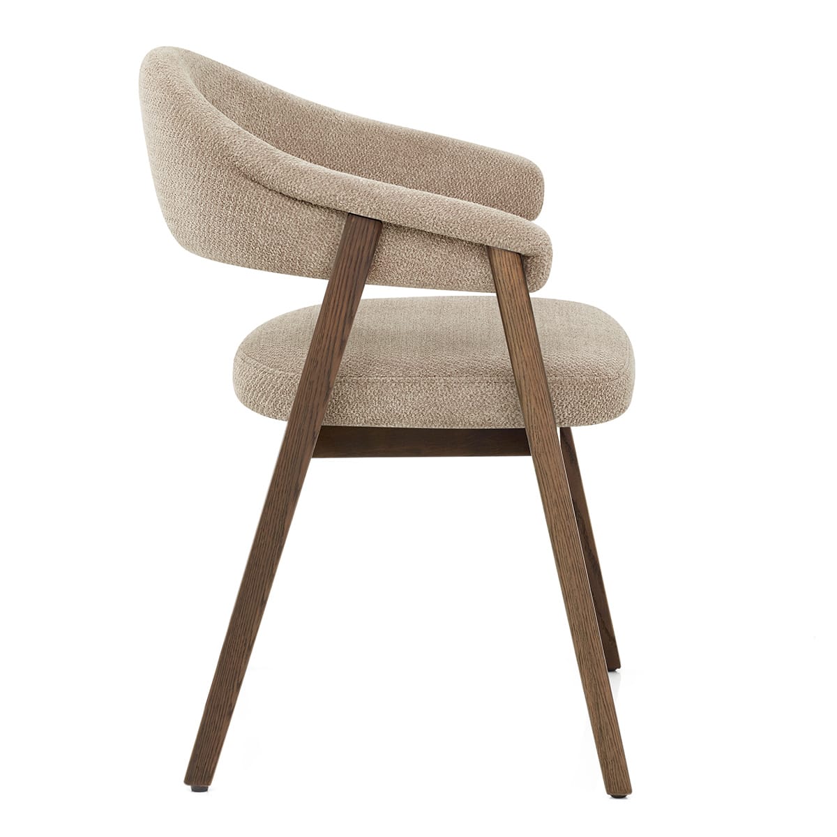 Chaise Chêne Clair Tissu - Amber Taupe