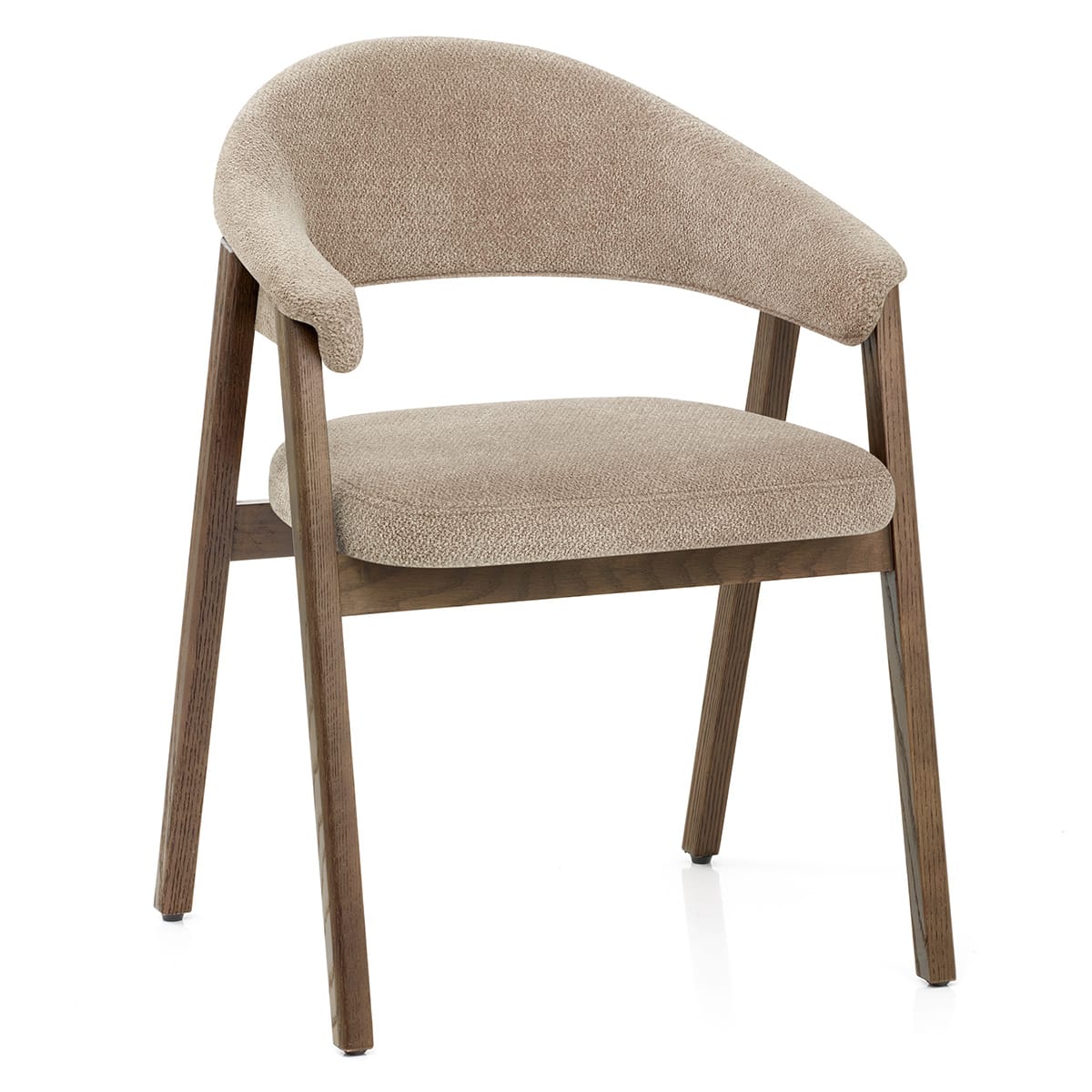 Chaise Chêne Clair Tissu - Amber Taupe