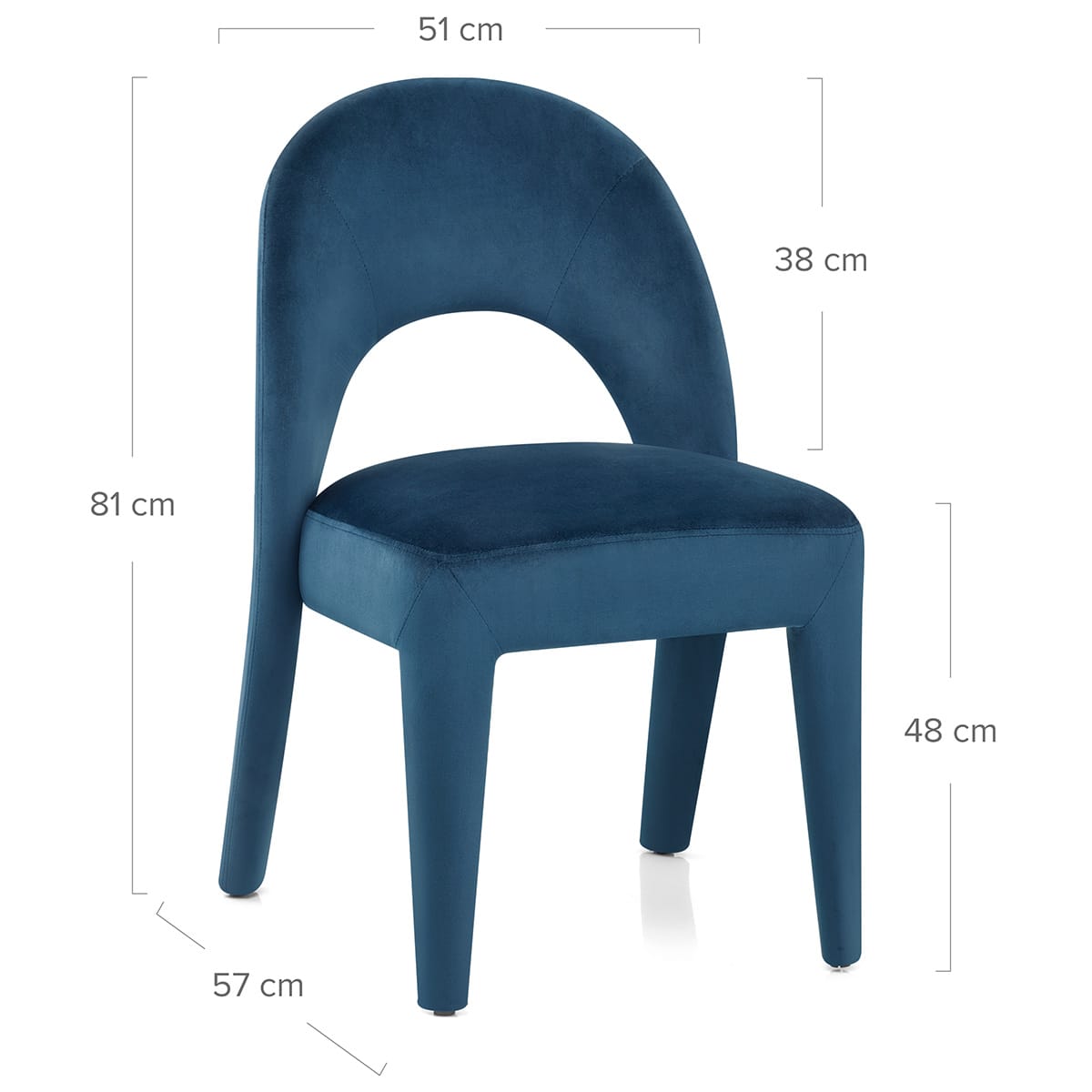 Chaise Velours - Amore Bleu